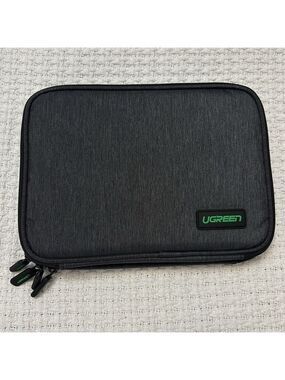 Electronic organizer bag pouch 2 zippered sections multi interior pockets NEW